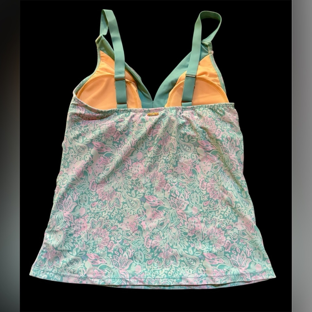 ⛱️Cabana Life Embroidered Tankini Top Size Large⛱️ NWT - Picture 4 of 13